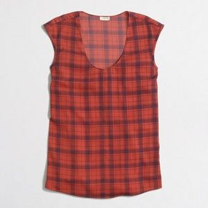 Printed cap sleeve blouse from J Crew